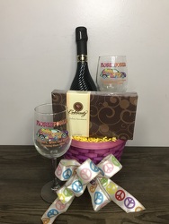 Flower Power Wine Party - Prosecco Davenport Florist - Same Day Flower Delivery - Flower Power 